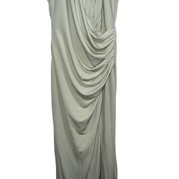 Katie May Jupiter Halter Maxi Gown In Sage Green - Picture 5 of 12
